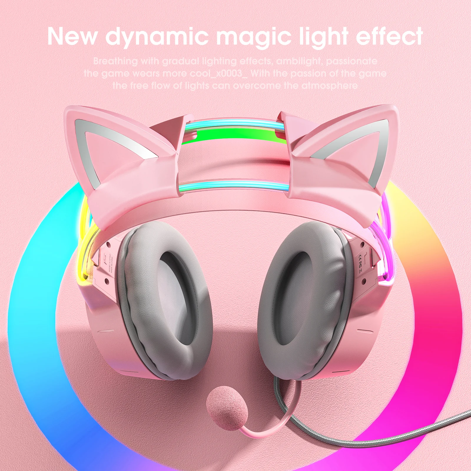 ONIKUMA Wired Headset Gamer with RGB Light Flexible Mic Button Control Stereo Surround Headset for Compute
ONIKUMA Wired Headset Gamer with RGB Light Flexible Mic Button Control Stereo Surround Headset for Compute