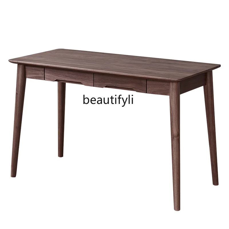 Solid Wood Desk North America Black Walnut Modern Minimalist Desk Computer Desk Home
Solid Wood Desk North America Black Walnut Modern Minimalist Desk Computer Desk Home