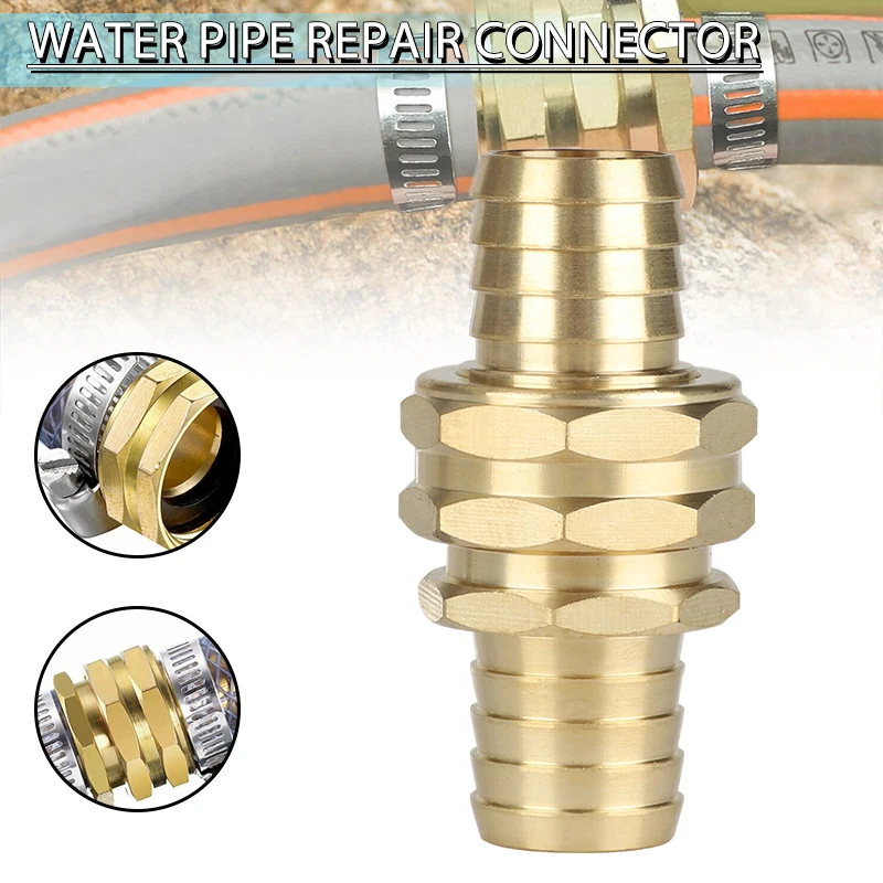 

1 Pc 3/4" Thread Quick Connector Brass Garden Watering Adapter Drip Irrigation Copper Hose Quick Connector Fittings Kit