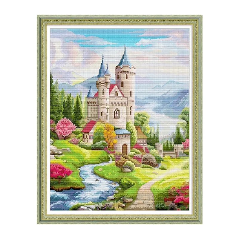 Наборы для вышивки крестиком, Европейский пейзаж замка 11CT, экологический хлопок 14CT, Египетский хлопок, сделай сам, печатная вышивка на холсте
Наборы для вышивки крестиком, Европейский пейзаж замка 11CT, экологический хлопок 14CT, Египетский хлопок, сделай сам, печатная вышивка на холсте