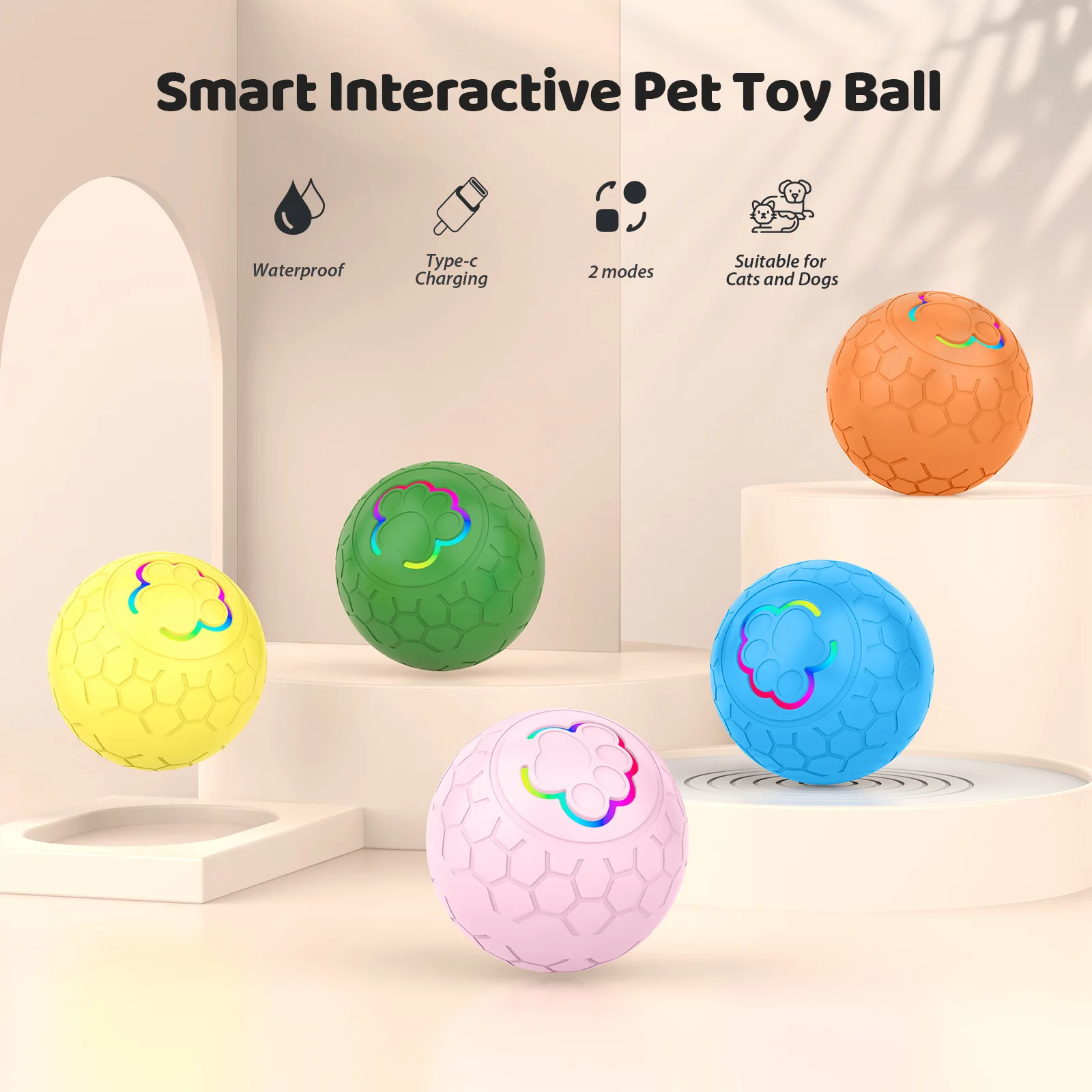 Bite Resistant Pet Intelligent Rolling Ball, Dog Toy Ball, Electric Intelligent Remote Control Ball, Gravity Jump Ball
Bite Resistant Pet Intelligent Rolling Ball, Dog Toy Ball, Electric Intelligent Remote Control Ball, Gravity Jump Ball