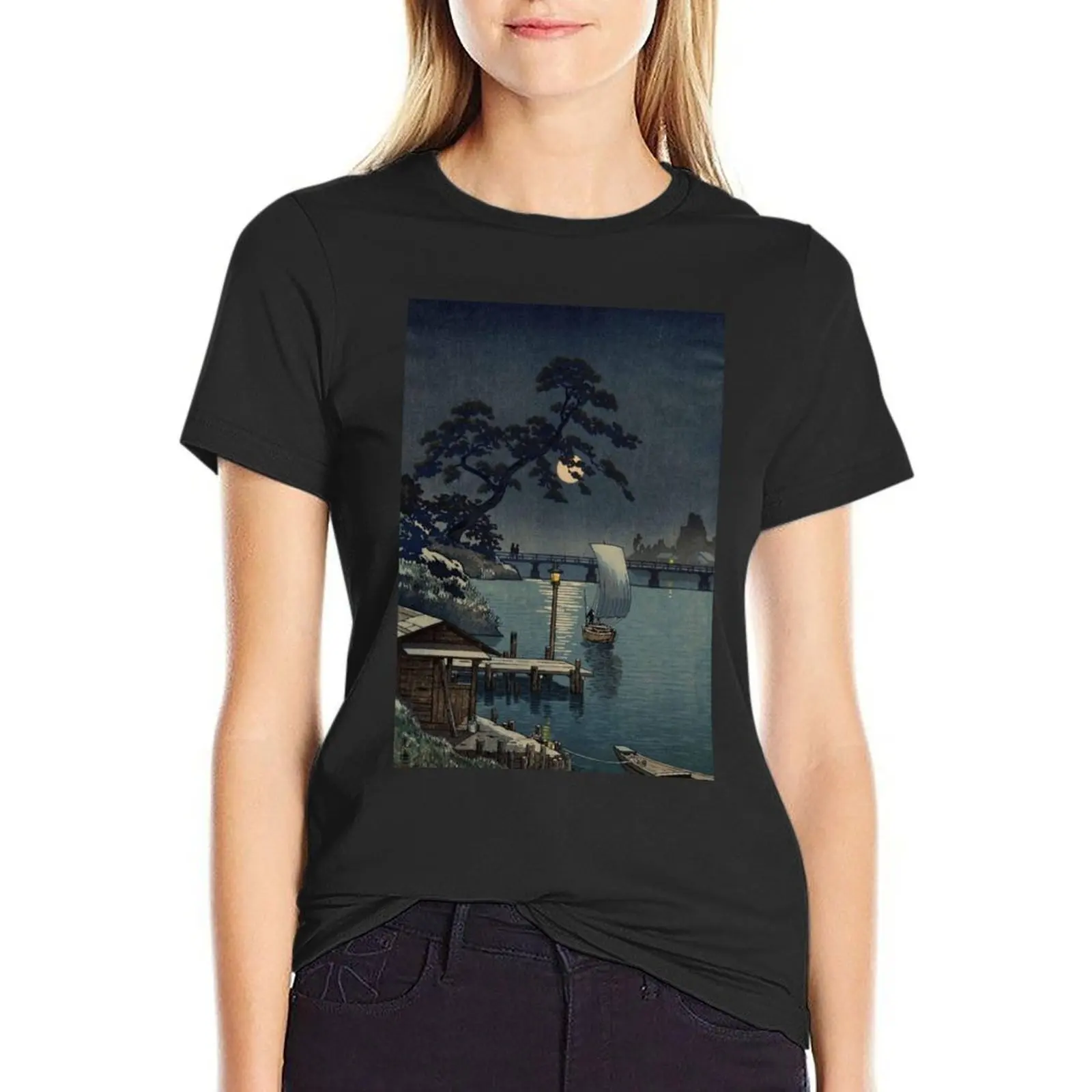 Kangetsu Bridge, Shimonoseki on Early Autumn T-shirt vintage clothes Blouse Women's tops
Kangetsu Bridge, Shimonoseki on Early Autumn T-shirt vintage clothes Blouse Women's tops