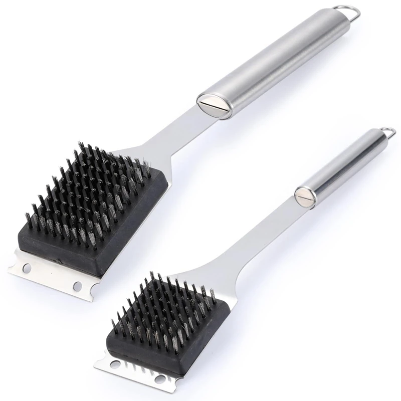 2 Pack Grill Brush, 16.5Inch & 14Inch Wire BBQ Grill Brush For Outdoor Grill, Stainless Steel Cleaning Brush Durable
2 Pack Grill Brush, 16.5Inch & 14Inch Wire BBQ Grill Brush For Outdoor Grill, Stainless Steel Cleaning Brush Durable