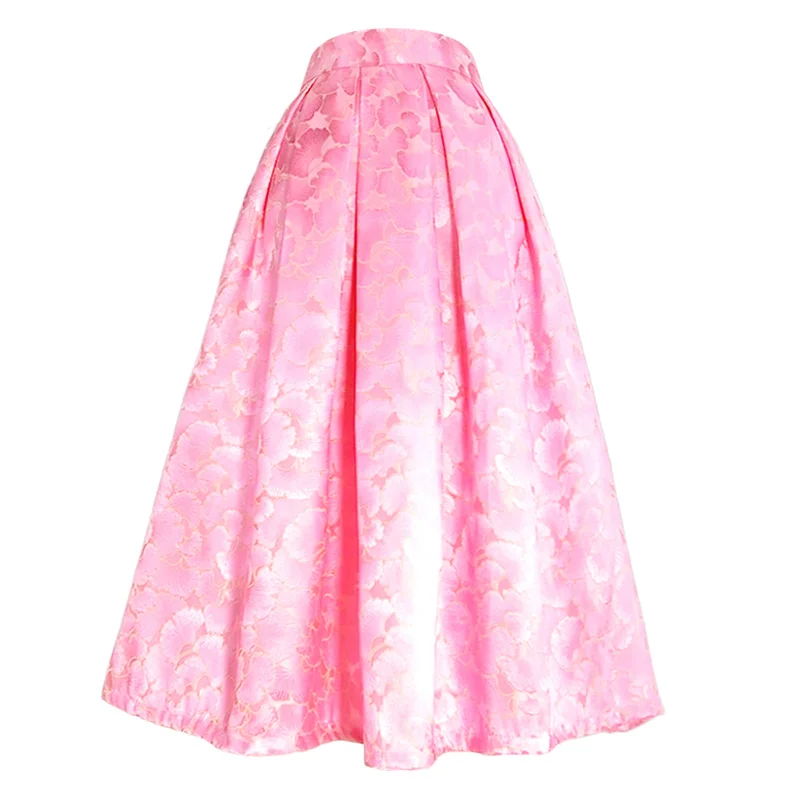 Women's Runway Fashion Spring Summer Print Pink Skirt Female Autumn High Waist Basic A-line Skirt TB435
Women's Runway Fashion Spring Summer Print Pink Skirt Female Autumn High Waist Basic A-line Skirt TB435