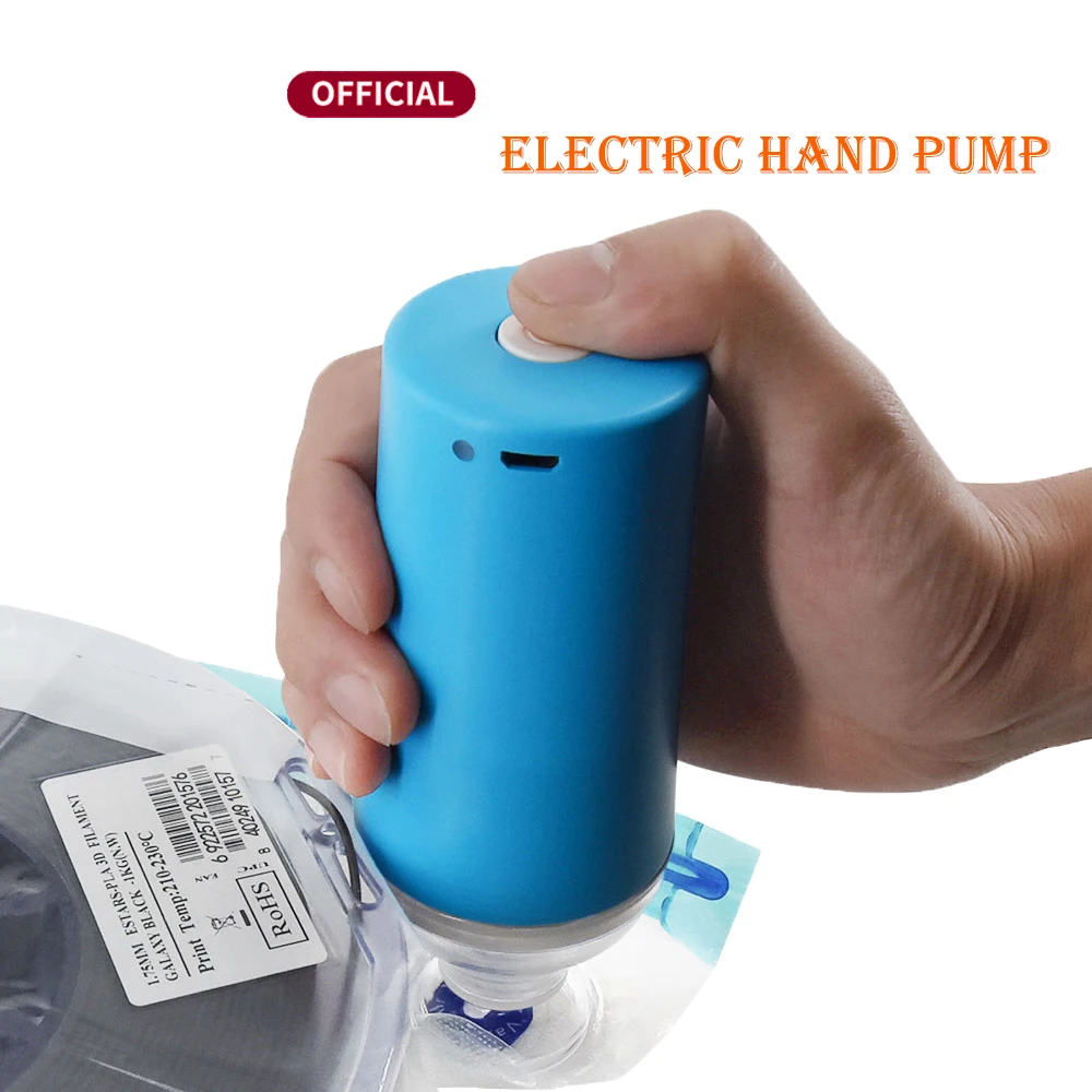 3D Printer PLA/ABS/PETG/TPU Consumables Vacuum Storage Bag Electric Air Pump Food Vacuum Bag Sealing Machine Automatic Air Pump
3D Printer PLA/ABS/PETG/TPU Consumables Vacuum Storage Bag Electric Air Pump Food Vacuum Bag Sealing Machine Automatic Air Pump