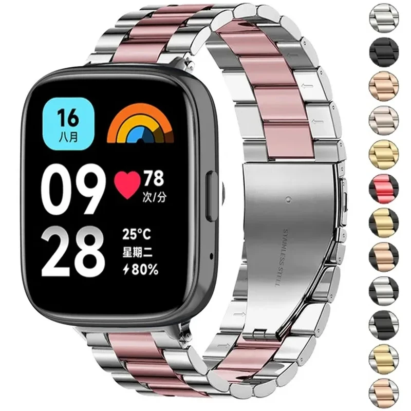 Ремешок из нержавеющей стали для Redmi Watch 3 Active, металлический браслет для смарт-часов Xiaomi Redmi Watch 3 Active
Ремешок из нержавеющей стали для Redmi Watch 3 Active, металлический браслет для смарт-часов Xiaomi Redmi Watch 3 Active