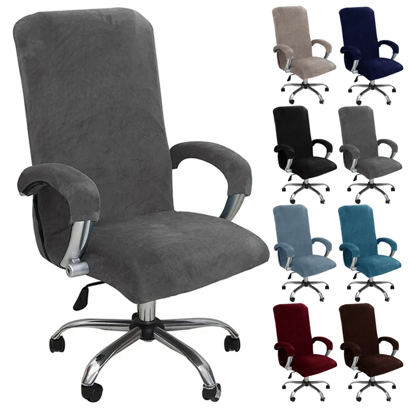 1PC Velvet Office Computer Chair Cover Stretch Solid Color Anti-dirty Plush Seat Cover Rotating Gaming Desk Chair Slipcover
1PC Velvet Office Computer Chair Cover Stretch Solid Color Anti-dirty Plush Seat Cover Rotating Gaming Desk Chair Slipcover