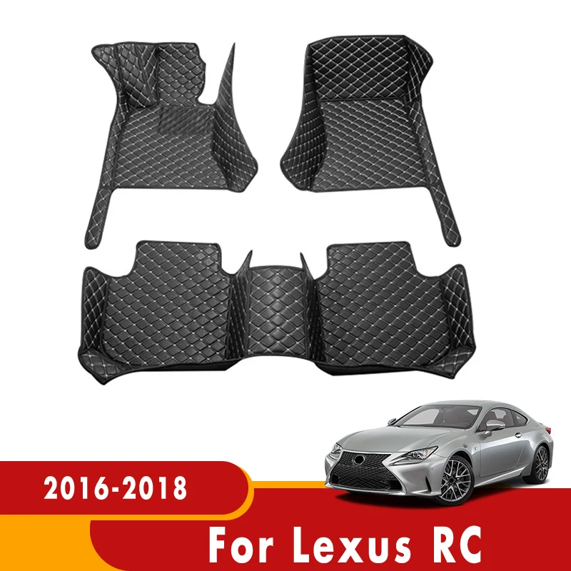 

Автомобильные коврики для Lexus RC 2018 2017 2016, водонепроницаемые автомобильные коврики, автомобильные аксессуары для интерьера автомобиля, накладки на ножки