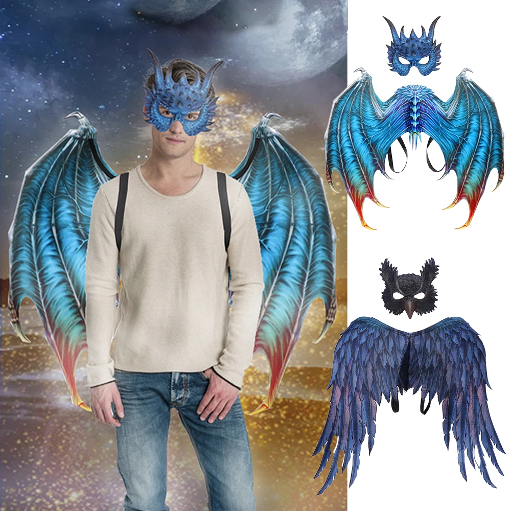 Halloween Dragon Owl Wings Mask Cosplay Animal Suit Dress Up Purim Carnival Birthday Party Costume Prop
Halloween Dragon Owl Wings Mask Cosplay Animal Suit Dress Up Purim Carnival Birthday Party Costume Prop