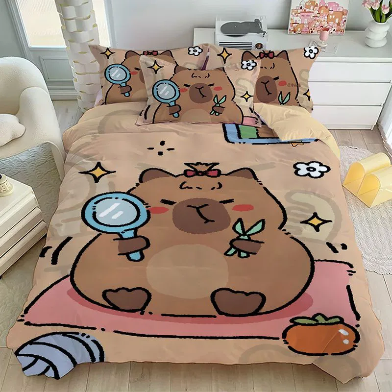 Miniso Sanrio Capybara Bedding Quilt Four Piece Set Cute Cartoon Cover Sheet Student Dormitory Three Piece Set Girl Gifts
Miniso Sanrio Capybara Bedding Quilt Four Piece Set Cute Cartoon Cover Sheet Student Dormitory Three Piece Set Girl Gifts