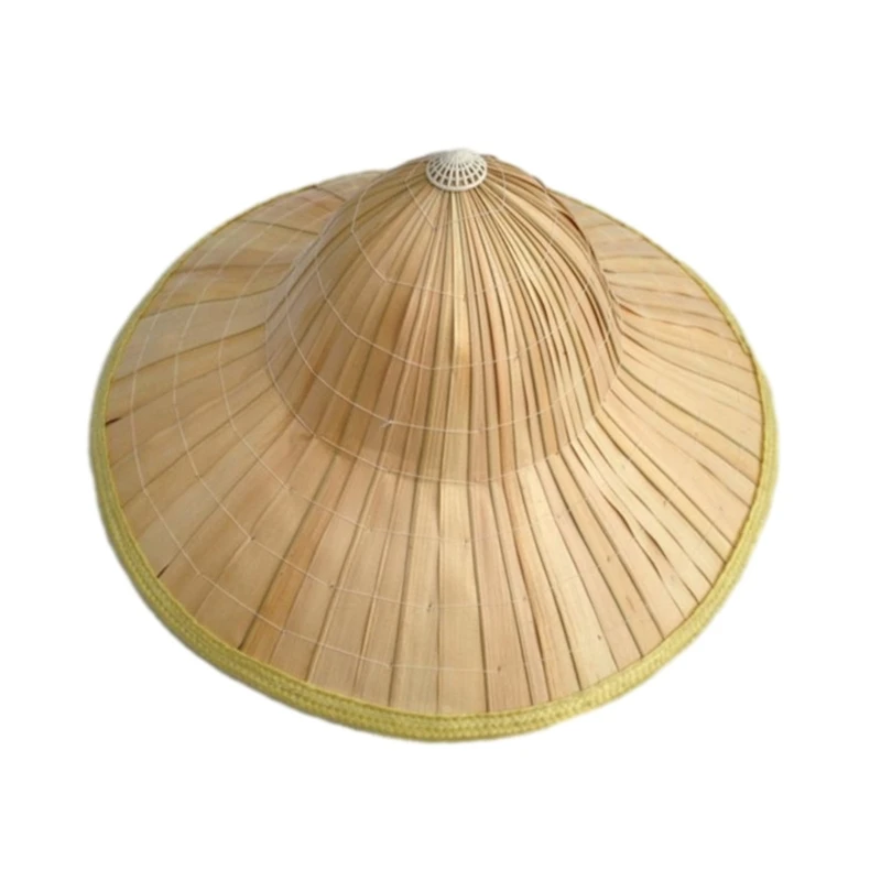 

Asian Oriental Straw Hat Handmade Fisherman Cap Sun-proof Visor-Cap Farmer Cap 28TF