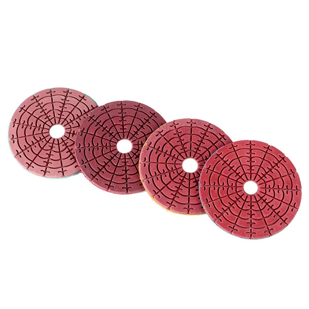 

100mm 4inch Diamond Polishing Pads Wet Dry Buff Disc Abrasive For Sanding Marble Granite Concrete Grinding Countertop Stone