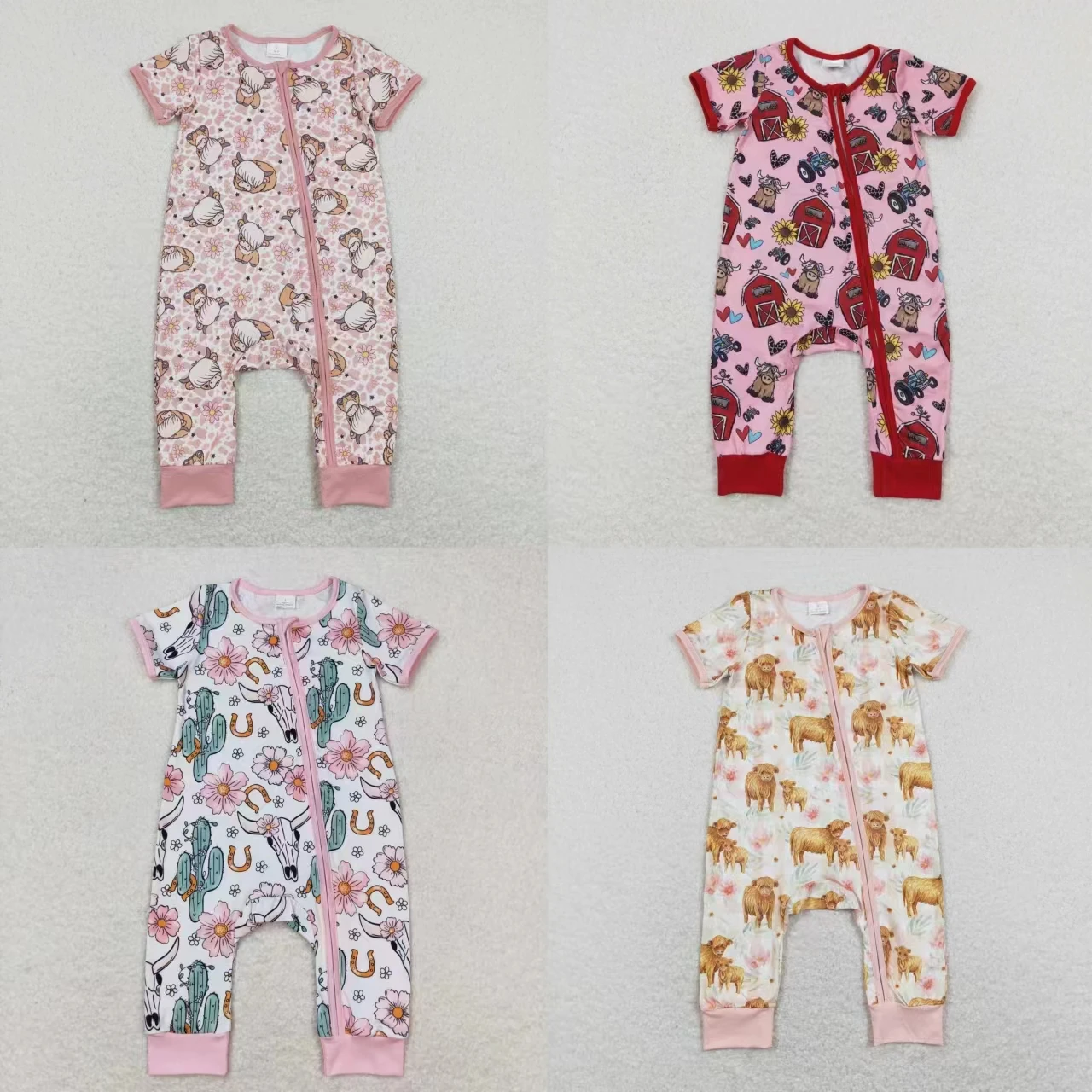 Комбинезон для новорожденных, с коротким рукавом, на молнии
Комбинезон для новорожденных, с коротким рукавом, на молнии