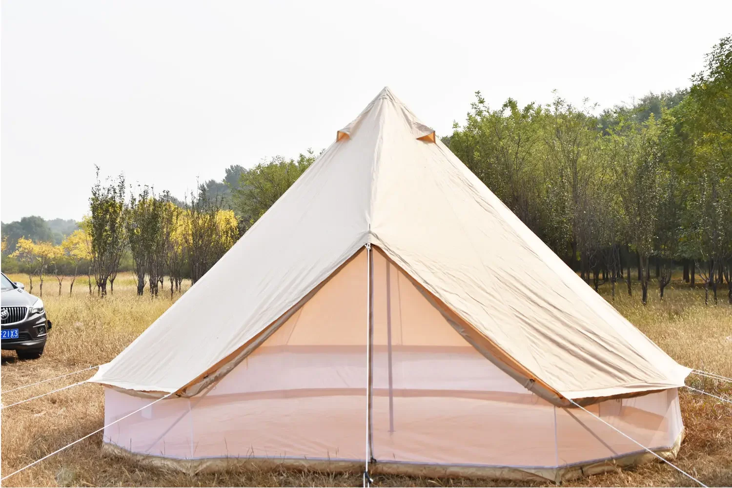 Double Door Waterproof Cotton Canvas 5M Luxury Glamping Emperor Bell Tents With Cover And Mats For Event Outdoor Camping Tent
Double Door Waterproof Cotton Canvas 5M Luxury Glamping Emperor Bell Tents With Cover And Mats For Event Outdoor Camping Tent
