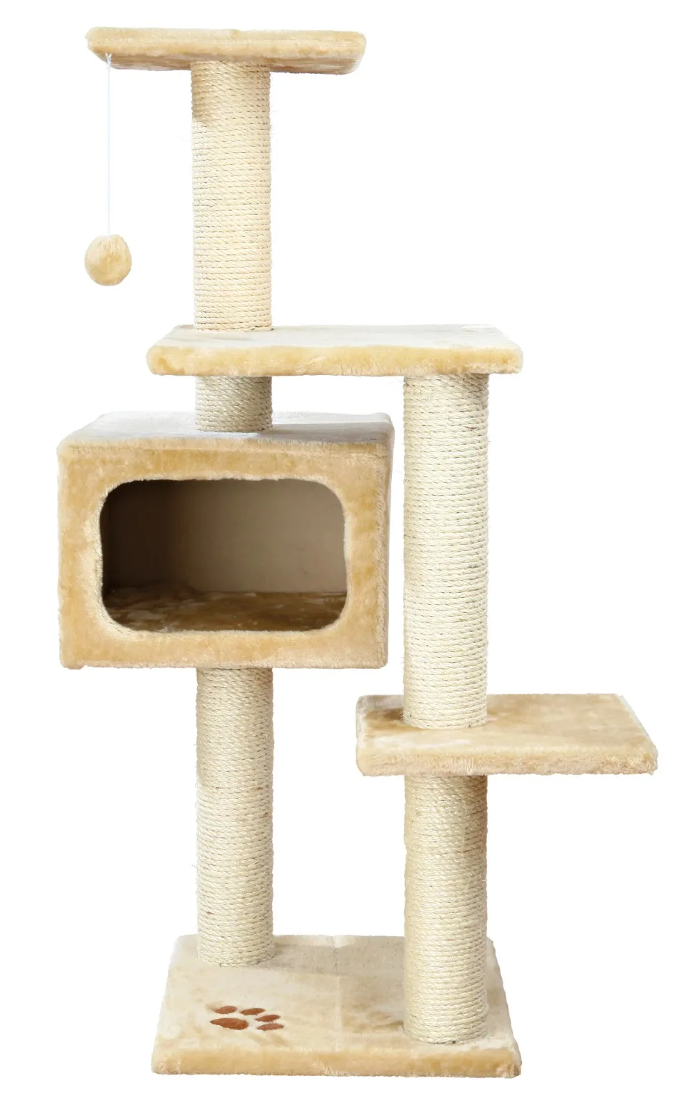 TRIXIE Palamos Plush & Sisal 4-Level 43" Cat Tree with Scratching Posts & Condo, Beige
TRIXIE Palamos Plush & Sisal 4-Level 43" Cat Tree with Scratching Posts & Condo, Beige