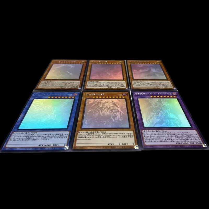 

Yu-Gi-Oh DIY Blue-Eyes White Dragon Black Magician Girl Sky Striker Ace Holographic Laser Flash Card 50pcs Game Collection Cards