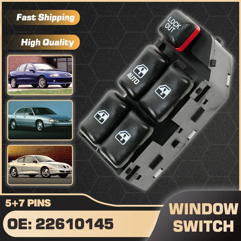 Кнопка переключателя стеклоподъемника Master Power для Chevrolet Jery Pontiac Sunfire 1995-2005 Chevrolet Lumina 1995-2001 22610145 22652693
Кнопка переключателя стеклоподъемника Master Power для Chevrolet Jery Pontiac Sunfire 1995-2005 Chevrolet Lumina 1995-2001 22610145 22652693