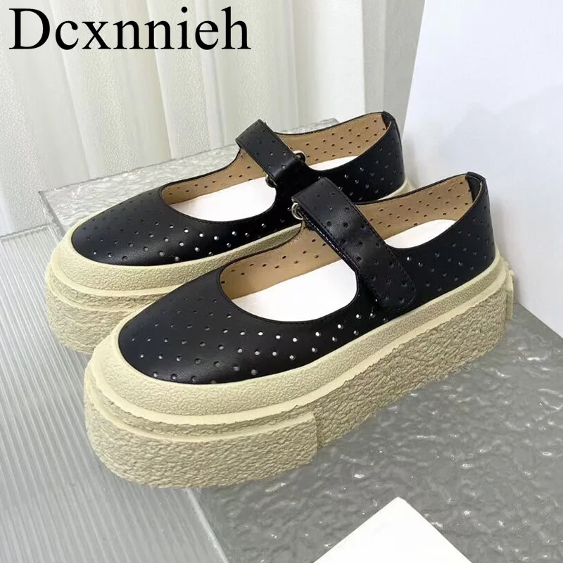 New Fashion Versatile Genuine Leather Flat Shoes Women's Hollow Thick Sole Casual Shoes Spring and Autumn Breathable Flat Shoes
New Fashion Versatile Genuine Leather Flat Shoes Women's Hollow Thick Sole Casual Shoes Spring and Autumn Breathable Flat Shoes
