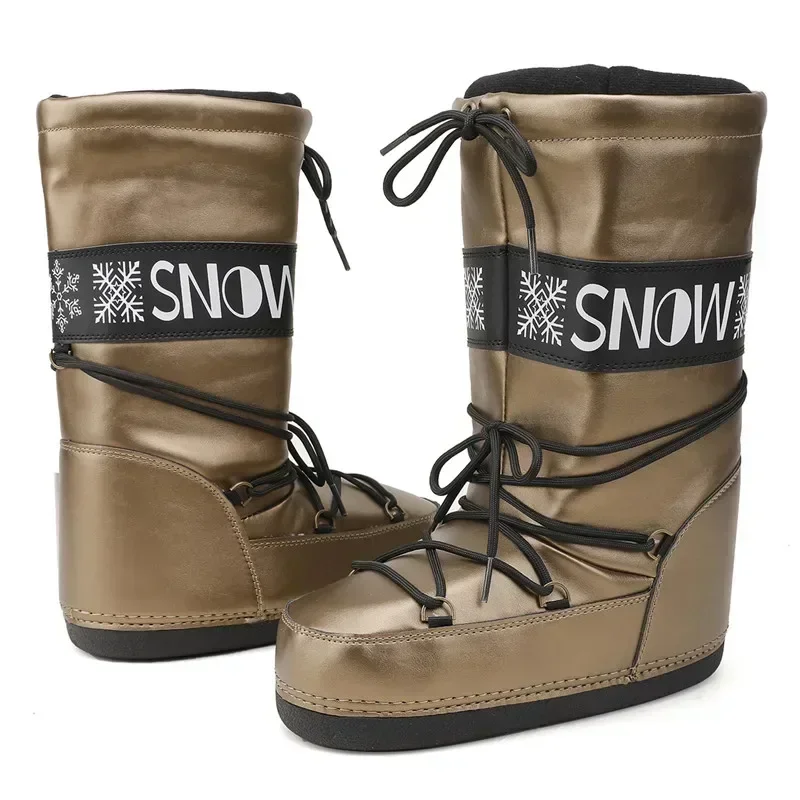 2023new Winter Women Snow Boots Luxury Lace Up Waterproof Non-Slip Ski Boots Female Platform Thick Warm Middle Calf Cotton Boots
2023new Winter Women Snow Boots Luxury Lace Up Waterproof Non-Slip Ski Boots Female Platform Thick Warm Middle Calf Cotton Boots