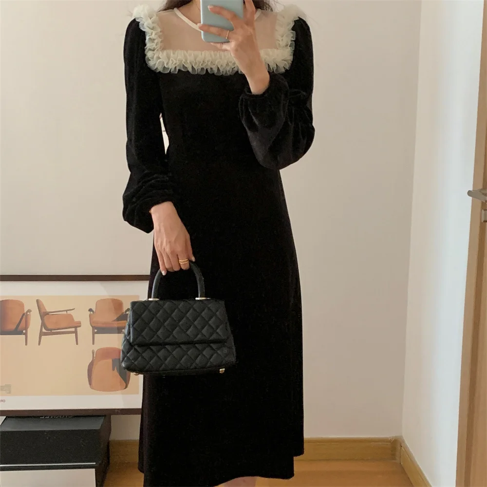 PLAMTEE Black Close Waist Dress Elegant Women Vintage Slim-Fit New Autumn 2022 Velvet Hot Office Lady Streetwear All Match
PLAMTEE Black Close Waist Dress Elegant Women Vintage Slim-Fit New Autumn 2022 Velvet Hot Office Lady Streetwear All Match