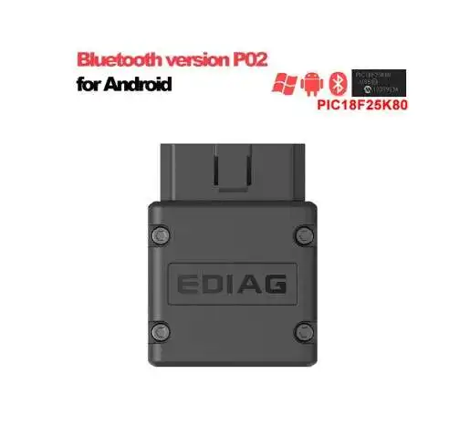 EDI-AG P02 V1.5 ELM327 Bluetooth PIC18f25k80 Chip 4MHz Diagnostic Scanner Elm 327 OBD2 Android Torque Pro ICA-R2
EDI-AG P02 V1.5 ELM327 Bluetooth PIC18f25k80 Chip 4MHz Diagnostic Scanner Elm 327 OBD2 Android Torque Pro ICA-R2