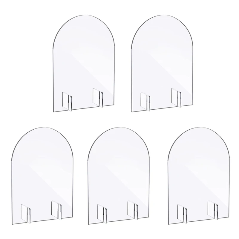 5pcs Clear Arch Table Sign with Stand Guest Name Card Table Numbers for Wedding
5pcs Clear Arch Table Sign with Stand Guest Name Card Table Numbers for Wedding