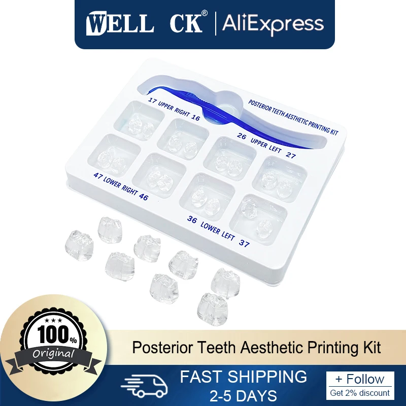 New Dental Orthodontic Posterior Teeth Aesthetic Printing Mould Kit Printing Restoration Teeth Quick Built
New Dental Orthodontic Posterior Teeth Aesthetic Printing Mould Kit Printing Restoration Teeth Quick Built
