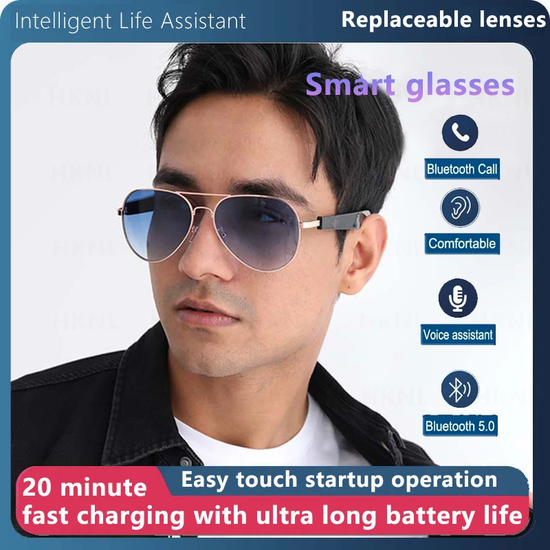 NEW Men Women Bluetooth Glasses Smart Glasses Listen To Songs Talk Sunglasses Anti-UV380 Ultraviolet Rays Support Fast Charging
NEW Men Women Bluetooth Glasses Smart Glasses Listen To Songs Talk Sunglasses Anti-UV380 Ultraviolet Rays Support Fast Charging