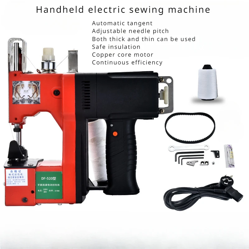 Plug in Portable Handheld Electric Sewing Machine for Various Bag Weaving and Sealing Machines
Plug in Portable Handheld Electric Sewing Machine for Various Bag Weaving and Sealing Machines