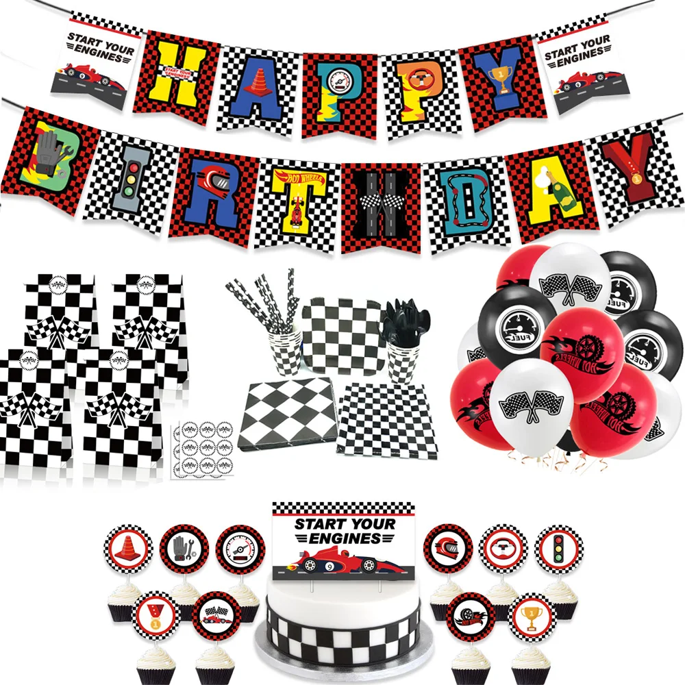 Racing Car Party Balloon Banner Checkered Race Car Theme Parti Kids Boy Birthday Party Decor Boys Birthday Favor Children Gifts
Racing Car Party Balloon Banner Checkered Race Car Theme Parti Kids Boy Birthday Party Decor Boys Birthday Favor Children Gifts