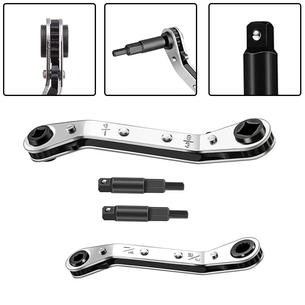 1 Set Ratchet Manual Wrench Refrigeration Service Wrench Tool Air Condition Refrigeration Valve For Repair/compatible
1 Set Ratchet Manual Wrench Refrigeration Service Wrench Tool Air Condition Refrigeration Valve For Repair/compatible
