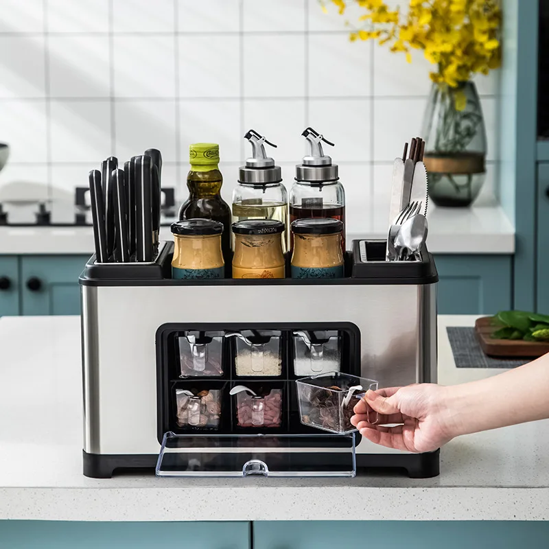 Seasoning bucket set, including spoon, seasoning bottle sorting table, integrated seasoning bucket sorting box, stainless steel
Seasoning bucket set, including spoon, seasoning bottle sorting table, integrated seasoning bucket sorting box, stainless steel