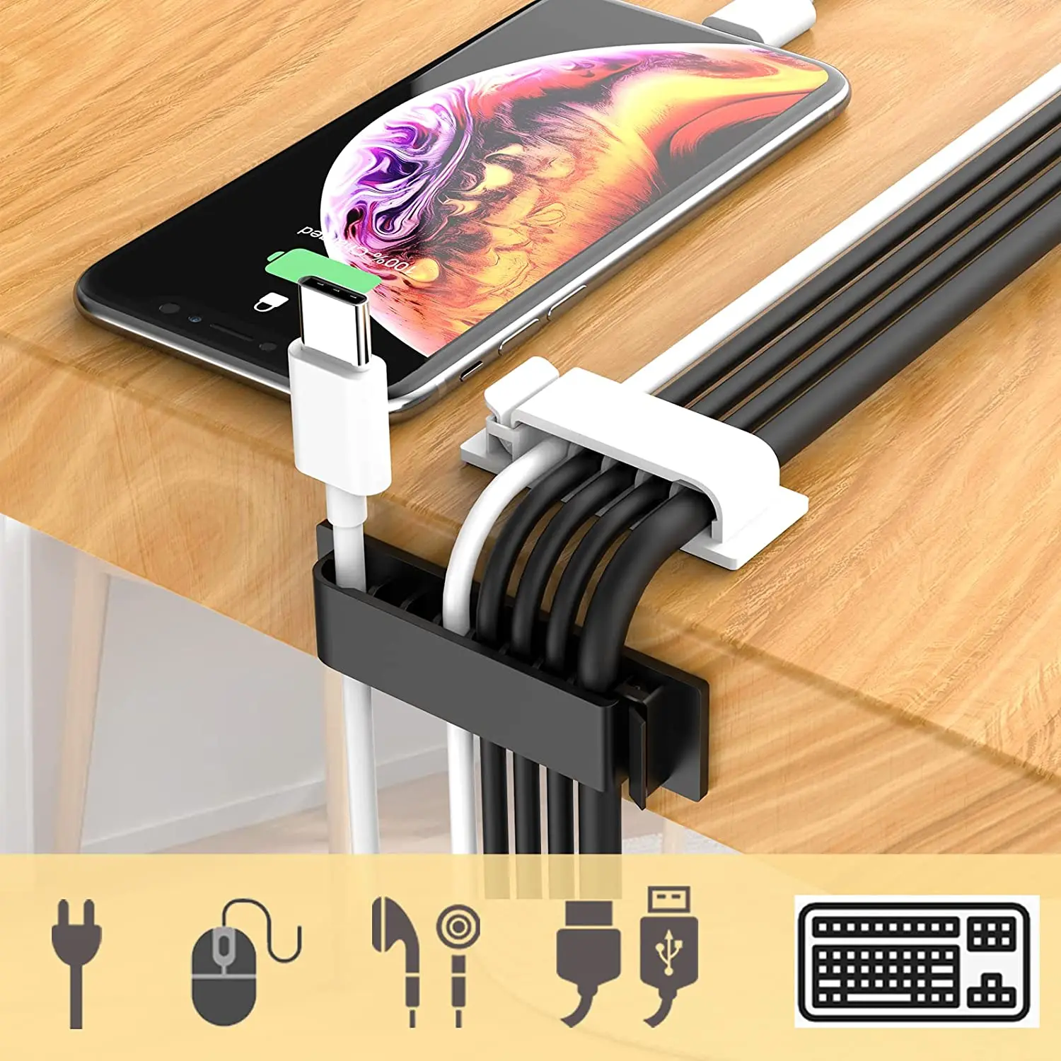 Cable Organizer Cord Management Wire Holder Flexible USB Cable Winder Tidy Silicone Clips For Mouse Keyboard Earphone Protector
Cable Organizer Cord Management Wire Holder Flexible USB Cable Winder Tidy Silicone Clips For Mouse Keyboard Earphone Protector