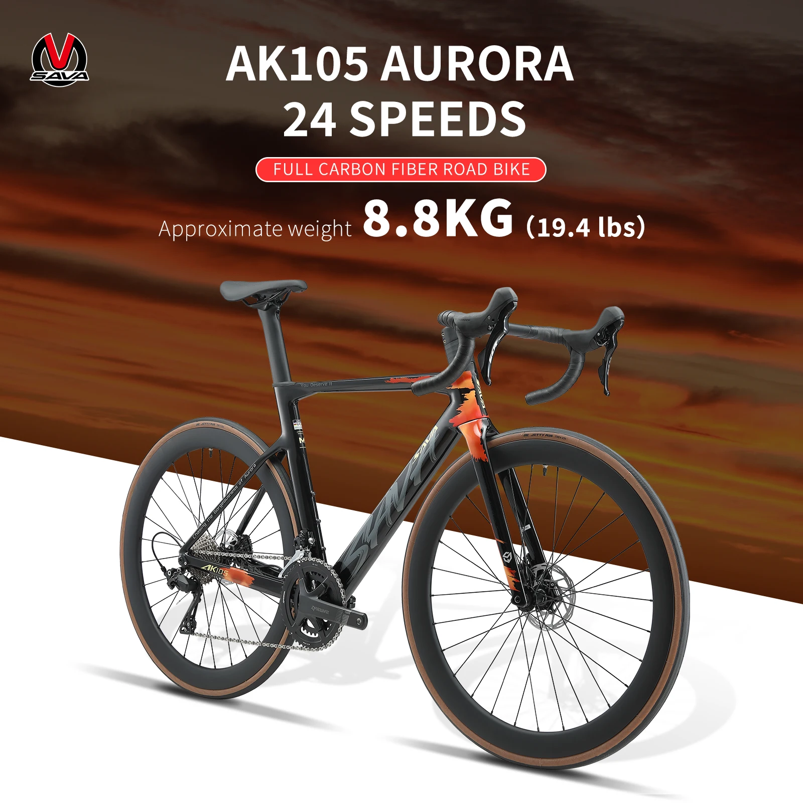SAVA Новый велосипед AK105 AURORA углеродное волокно дорожный велосипед 700C Углеродные колеса гоночный велосипед 24 скорости дорожный велосипед взрослый дорожный велосипед
SAVA Новый велосипед AK105 AURORA углеродное волокно дорожный велосипед 700C Углеродные колеса гоночный велосипед 24 скорости дорожный велосипед взрослый дорожный велосипед
