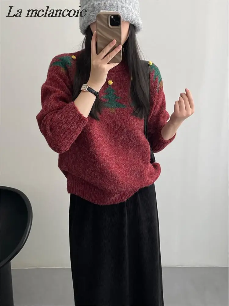 Ugly Christmas Sweaters Women Autumn Winter 2024 New Vintage Casual Loose Knitted Jacquard Jumpers Long Sleeve O Neck Pullover
Ugly Christmas Sweaters Women Autumn Winter 2024 New Vintage Casual Loose Knitted Jacquard Jumpers Long Sleeve O Neck Pullover