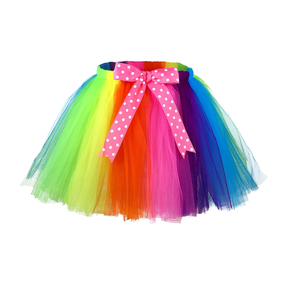 

Fenical Kids Rainbow Tutu Skirt Baby Girl Costume Ballet Mesh Skirt for Carneval Party Dacing Performance Christmas Unicorn