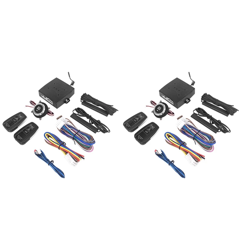 2X 12V Car One-Key Start System Keyless Entry Remote Control Pre-Cooling And Pre-Heating PKE Engine Start Alarm System
2X 12V Car One-Key Start System Keyless Entry Remote Control Pre-Cooling And Pre-Heating PKE Engine Start Alarm System