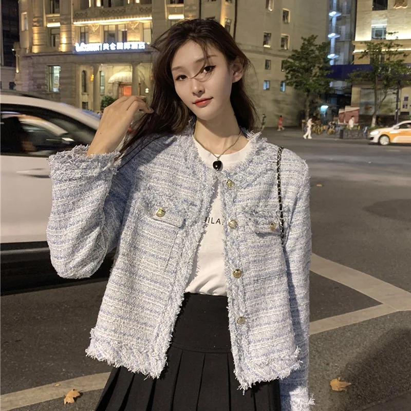 PDEP 2023 Korean Clothes Autumn/Winter New Short Style Coat Office Lady Slim Fit Top Trendy Outerwear Jacket for Women
PDEP 2023 Korean Clothes Autumn/Winter New Short Style Coat Office Lady Slim Fit Top Trendy Outerwear Jacket for Women