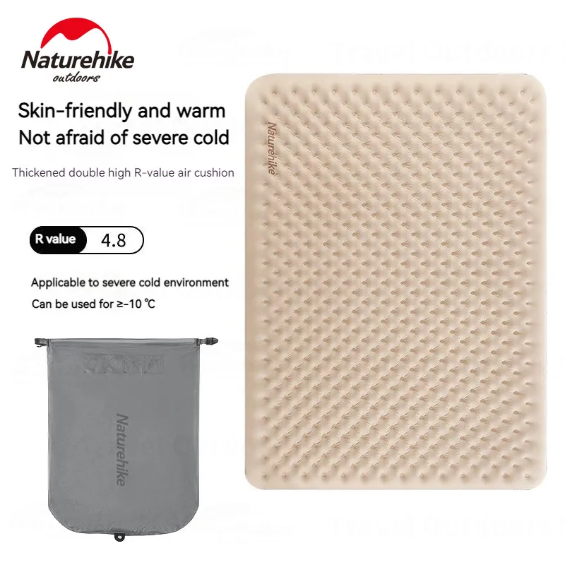 Naturehike R-value 4.8 Inflatable Mat Air Mattress Double Bed Sleeping Pad Cushion for Camping With Inflating Bag Insulated Cold
Naturehike R-value 4.8 Inflatable Mat Air Mattress Double Bed Sleeping Pad Cushion for Camping With Inflating Bag Insulated Cold