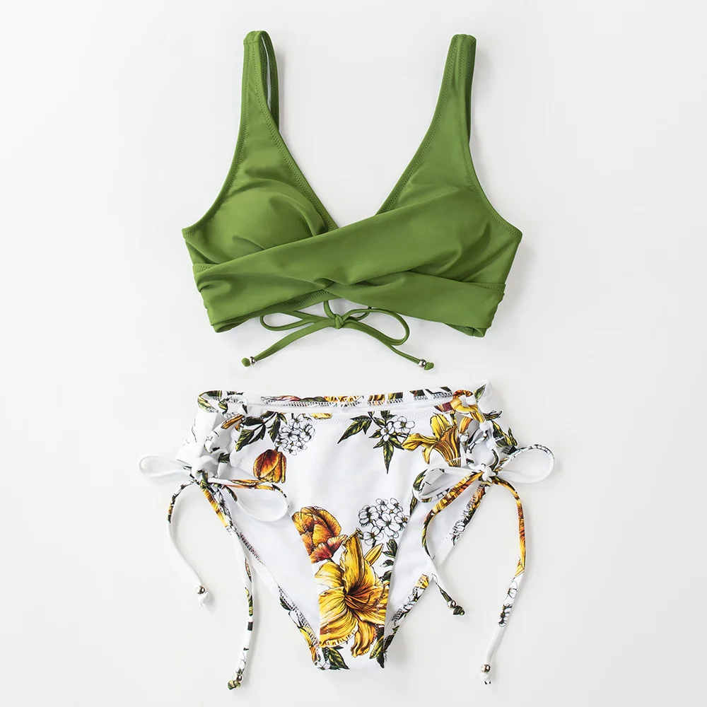 CUPSHE Gelb Und Zitrone Druck Mid-Taille Bikini Sets Badeanzug Frauen Sexy Spitze Up Zwei Stücke Bademode 2023 Neue strand Badeanzüge CUPSHE Gelb Und Zitrone Druck Mid-Taille Bikini Sets Badeanzug Frauen Sexy Spitze Up Zwei Stücke Bademode 2023 Neue strand Badeanzüge