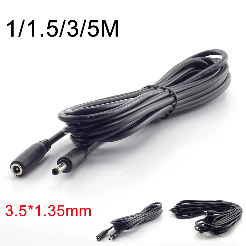 1/1.5/3/5M Male Female DC 5-24V Power Cable Extension Power Cord Adapter 3.5mmx1.35mm Connector for CCTV Cable Security Camera
1/1.5/3/5M Male Female DC 5-24V Power Cable Extension Power Cord Adapter 3.5mmx1.35mm Connector for CCTV Cable Security Camera