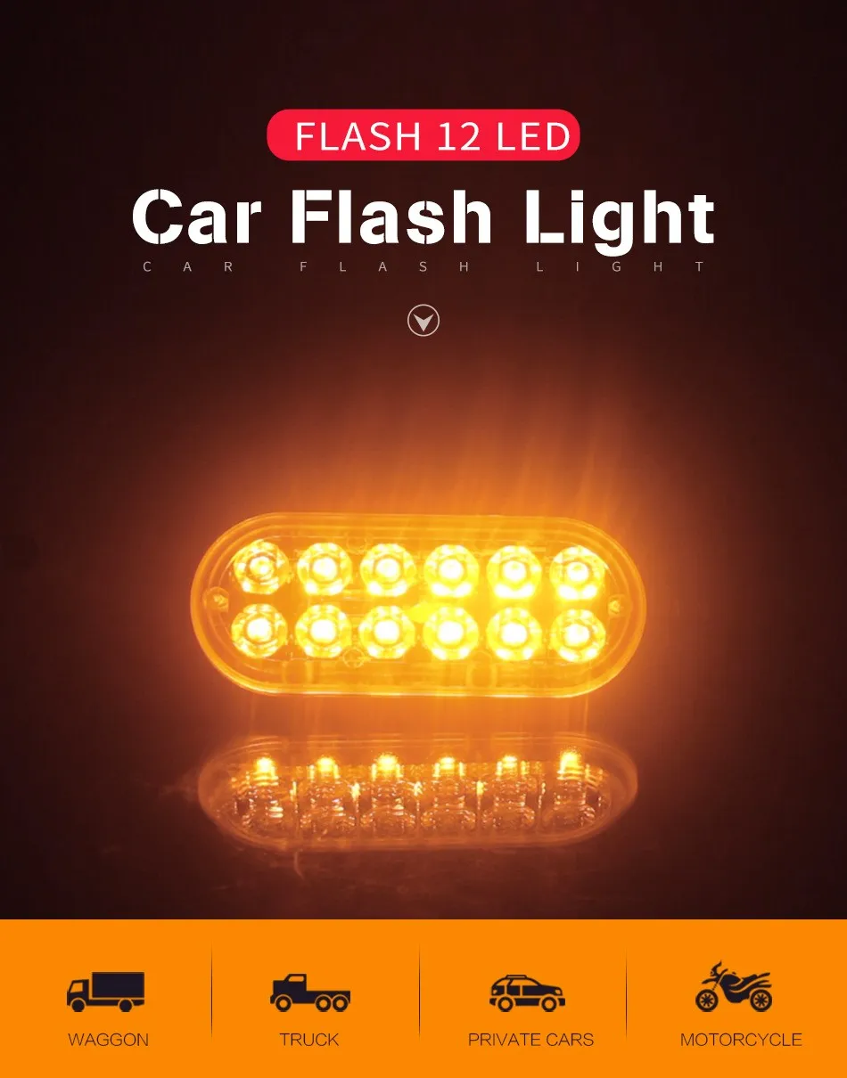 12LED Car Truck Urgent Always Bright Light DC12V-24V 36W For DRL Truck Amber Bright Lamp For Off-road SUV Boat Fog Lights
12LED Car Truck Urgent Always Bright Light DC12V-24V 36W For DRL Truck Amber Bright Lamp For Off-road SUV Boat Fog Lights
