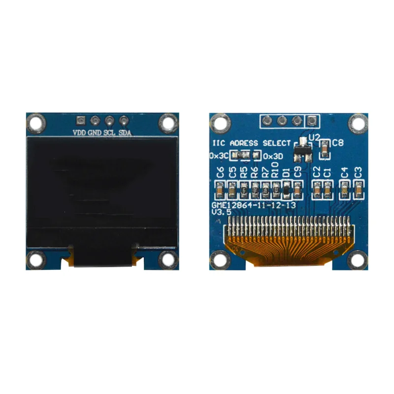 OLED-экран 0,96 дюйма, ЖК-модуль 128 x64 SSD1306, серийный параллельный интерфейс I2C
OLED-экран 0,96 дюйма, ЖК-модуль 128 x64 SSD1306, серийный параллельный интерфейс I2C
