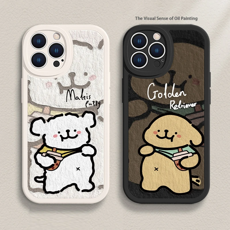 Phone Case For Lovers Couples Fit for iPhone 11 12 13 14 15 16 Pro Max XR X XS Mini 8 7 Plus SE 2020 Clear Case Cute Cartoon Dog Phone Case For Lovers Couples Fit for iPhone 11 12 13 14 15 16 Pro Max XR X XS Mini 8 7 Plus SE 2020 Clear Case Cute Cartoon Dog