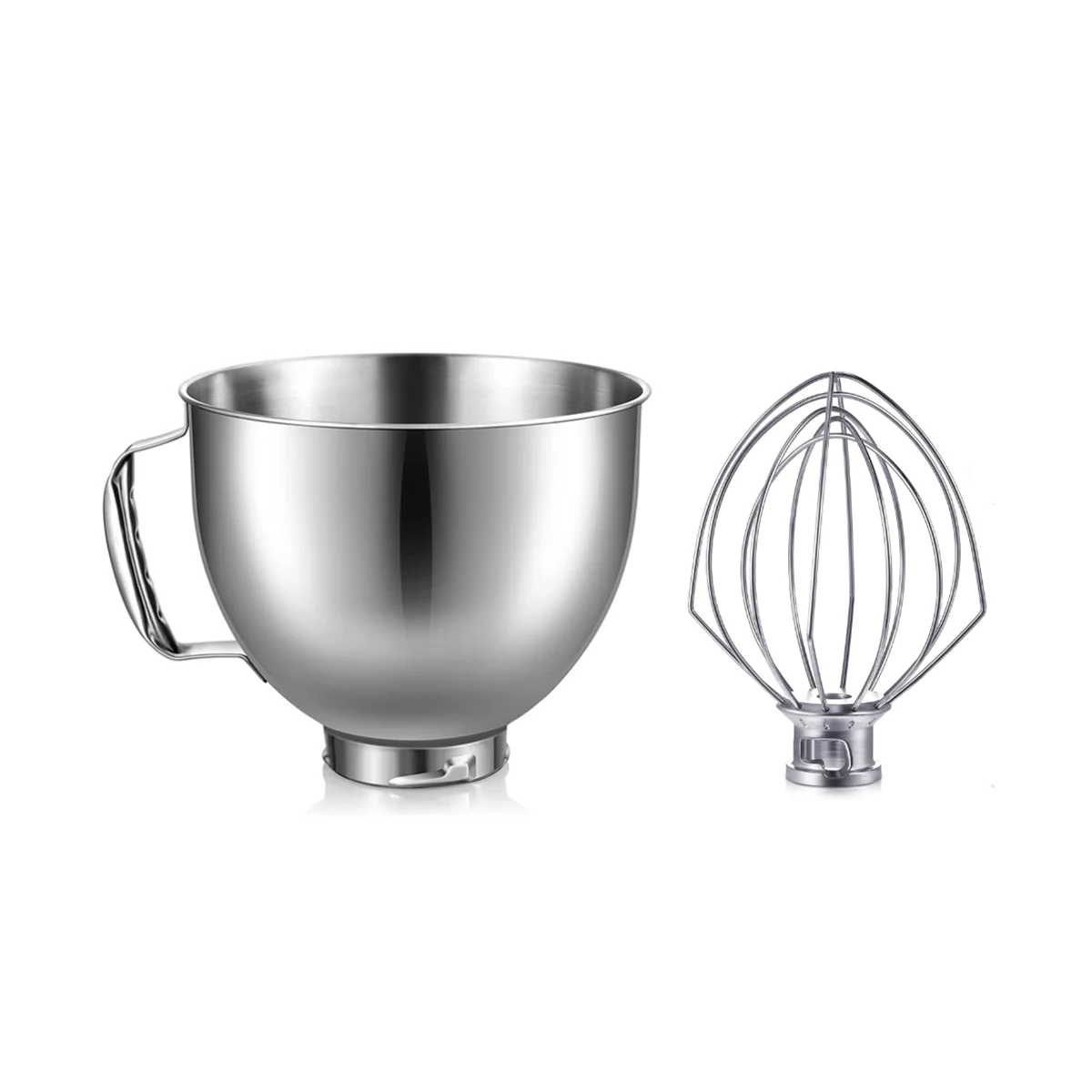 Stainless Steel Bowl Eggbeater for KitchenAid 4.5-5Quart Tilt Head Stand Mixer for KitchenAid Mixer Bowl Dishwasher Safe
Stainless Steel Bowl Eggbeater for KitchenAid 4.5-5Quart Tilt Head Stand Mixer for KitchenAid Mixer Bowl Dishwasher Safe
