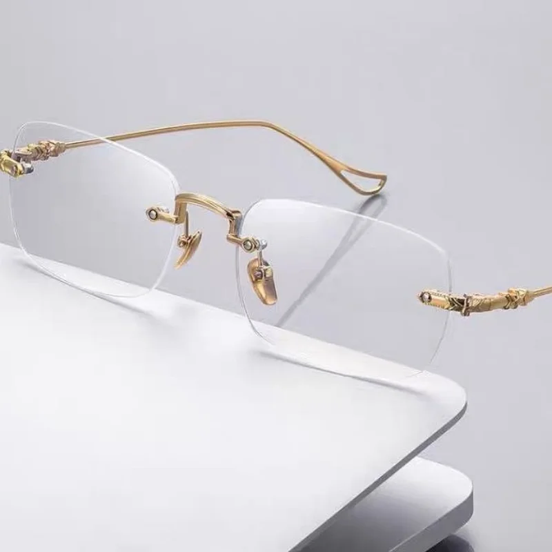 New Fashion Men Women Rimless Reading Glasses Anti Blue Light Bifocal Far Near Magnification Eyewear Presbyopic Glasses +1.5+4.0
New Fashion Men Women Rimless Reading Glasses Anti Blue Light Bifocal Far Near Magnification Eyewear Presbyopic Glasses +1.5+4.0