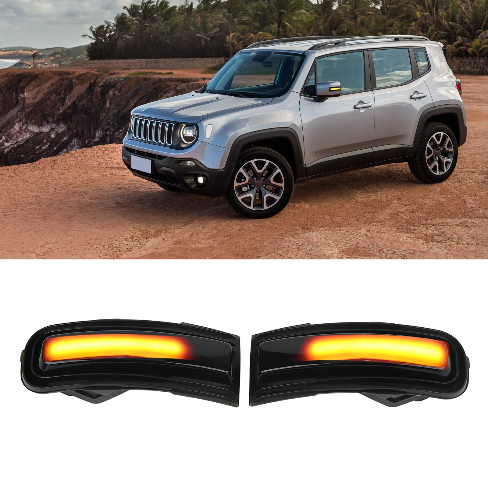 2 шт. указатель поворота бокового зеркала IP67 Водонепроницаемый непрерывный янтарный индикатор Замена для Jeep Renegade 2015 ‑ 2022
2 шт. указатель поворота бокового зеркала IP67 Водонепроницаемый непрерывный янтарный индикатор Замена для Jeep Renegade 2015 ‑ 2022