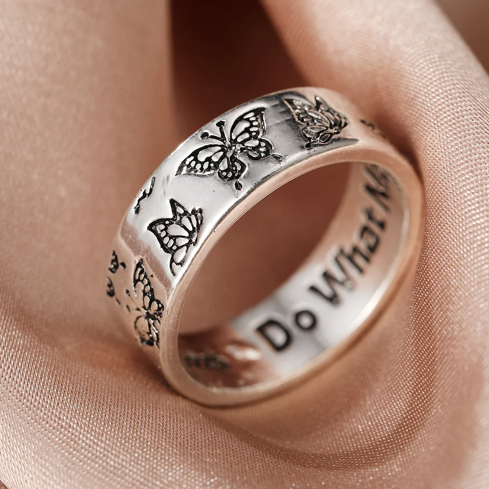 Korean Fashion Butterfly Rings For Women Punk Trendy Vintage Letter Engrave Retro Ring Gothic Punk Style Finger Jewelry 2021
Korean Fashion Butterfly Rings For Women Punk Trendy Vintage Letter Engrave Retro Ring Gothic Punk Style Finger Jewelry 2021
