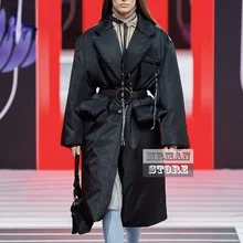 luxury designer winter runway clothes long balck coat women jacket clothing 2022 woman warm parkas ladies coats and jackets S 
luxury designer winter runway clothes long balck coat women jacket clothing 2022 woman warm parkas ladies coats and jackets S