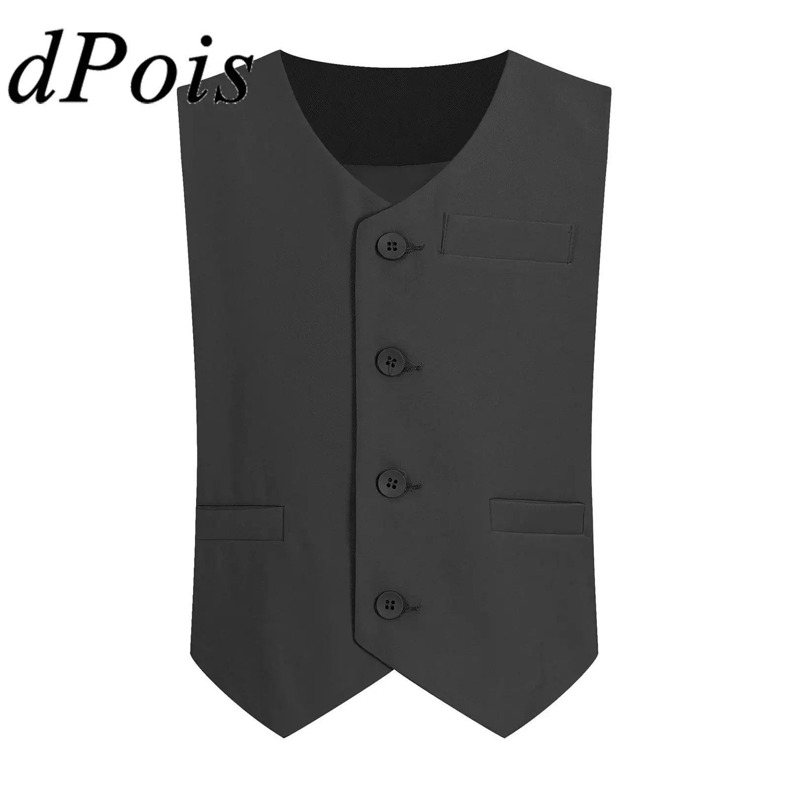 Kids Boys Gentlemen Button Down Sleeveless Vests for Birthday Party Formal Costume School Uniforms Christening Wear
Kids Boys Gentlemen Button Down Sleeveless Vests for Birthday Party Formal Costume School Uniforms Christening Wear